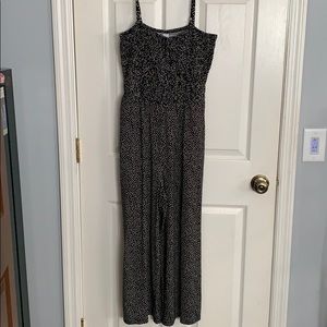 Black old navy Polka-dotted jumpsuit